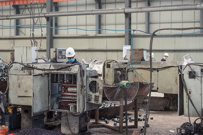 北海网架配件-锥头加工车间