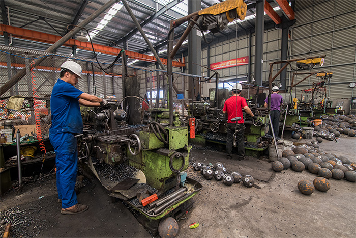 北海网架配件车间