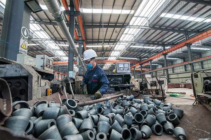 北海网架配件-锥头加工车间